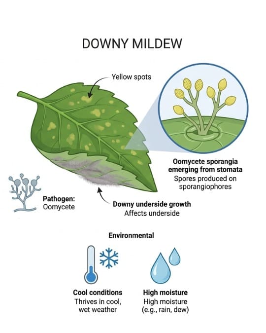 Powdery Mildew vs. Downy Mildew: Two Threats - One Solution 18 Downy Mildew