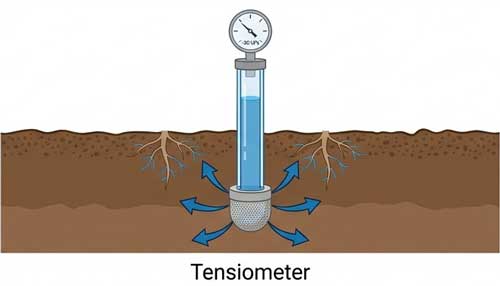 Tensiometer Substrate Soil-Sensor principle