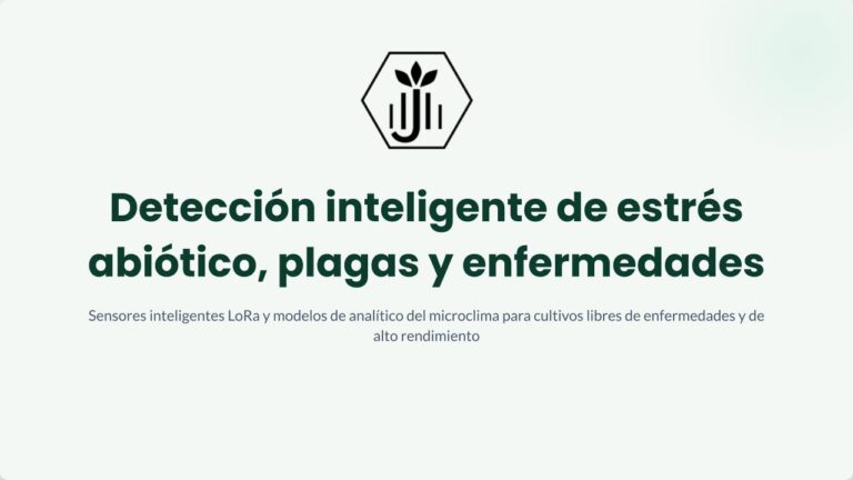 J-Tec-Detección inteligente de estrés abiótico, plagas y enfermedades